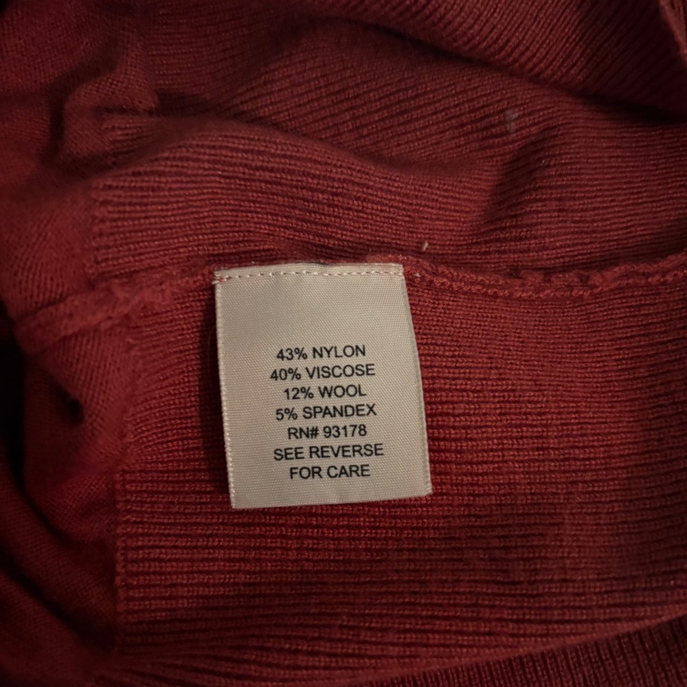 Philosophy by Republic Clothing Wool Blend Burnt Orange Sweater (Women's Medium) - Picture 2 of 7
